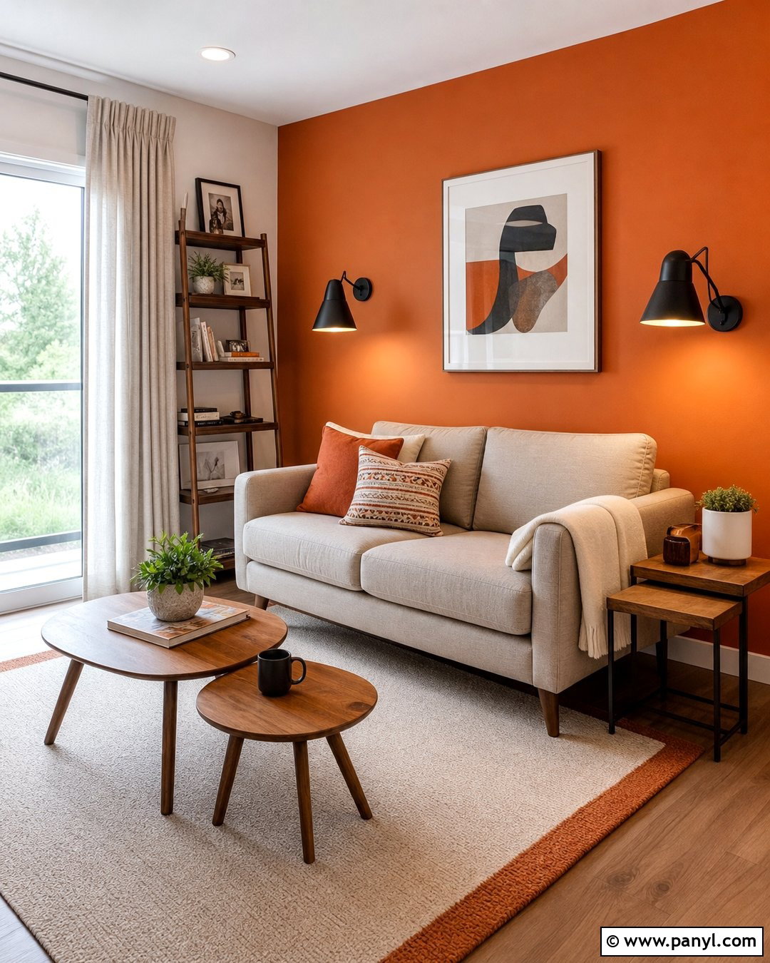 Small Living Room Burnt Orange Accent Wall - 35 Burnt Orange Accent Wall Ideas