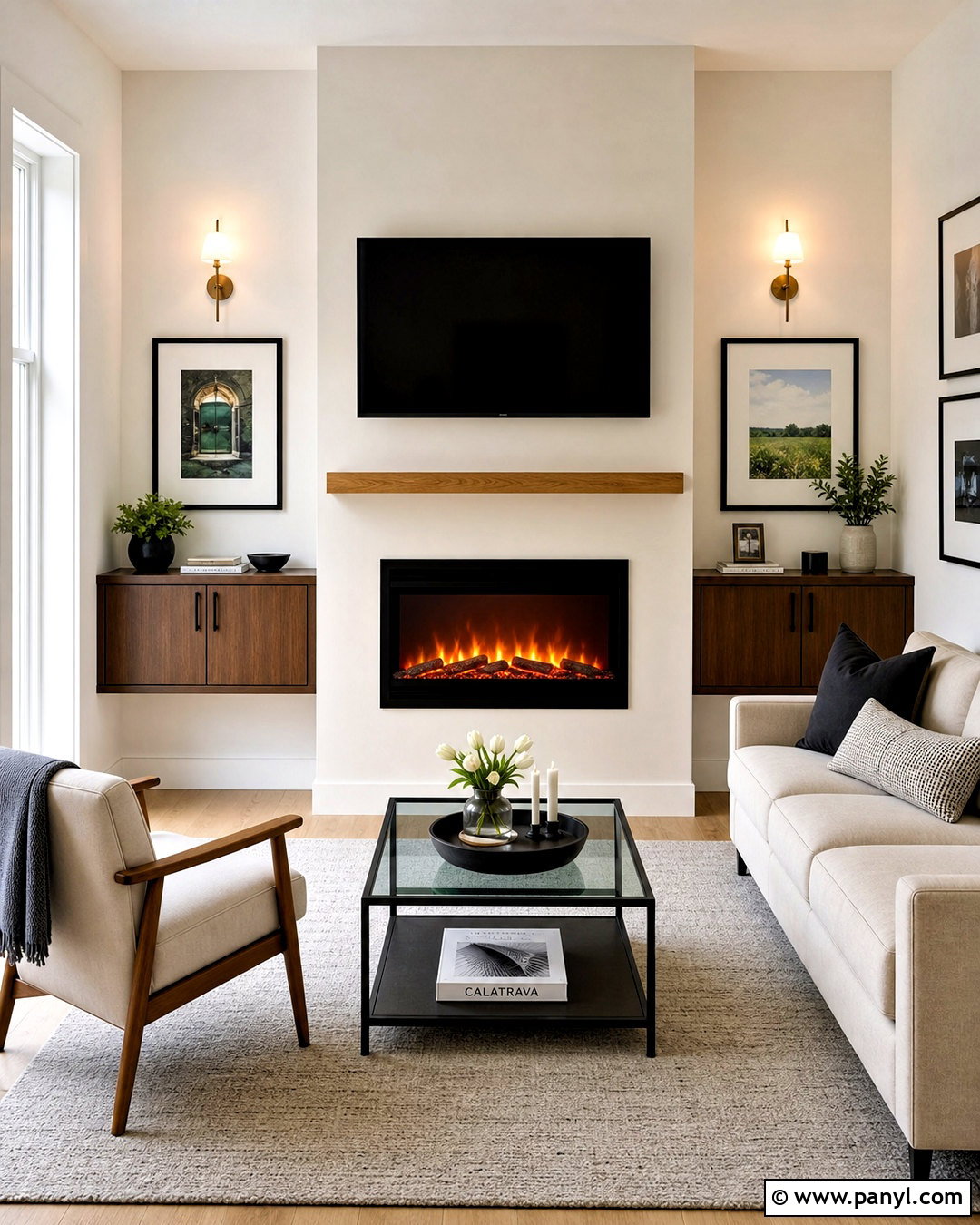 Small Living Room Electric Fireplace With TV - 20 electric fireplace ideas with tv ideas