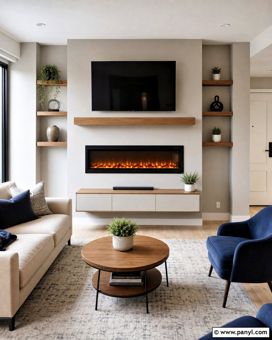 Small Living Room Fireplace Wall With TV - 20 fireplace wall ideas with tv ideas