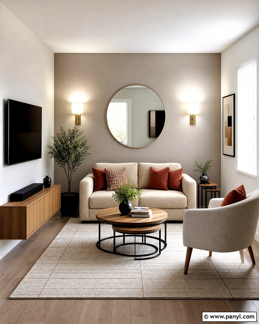 Small Living Room Grey Feature Wall - 20 grey feature wall living room ideas
