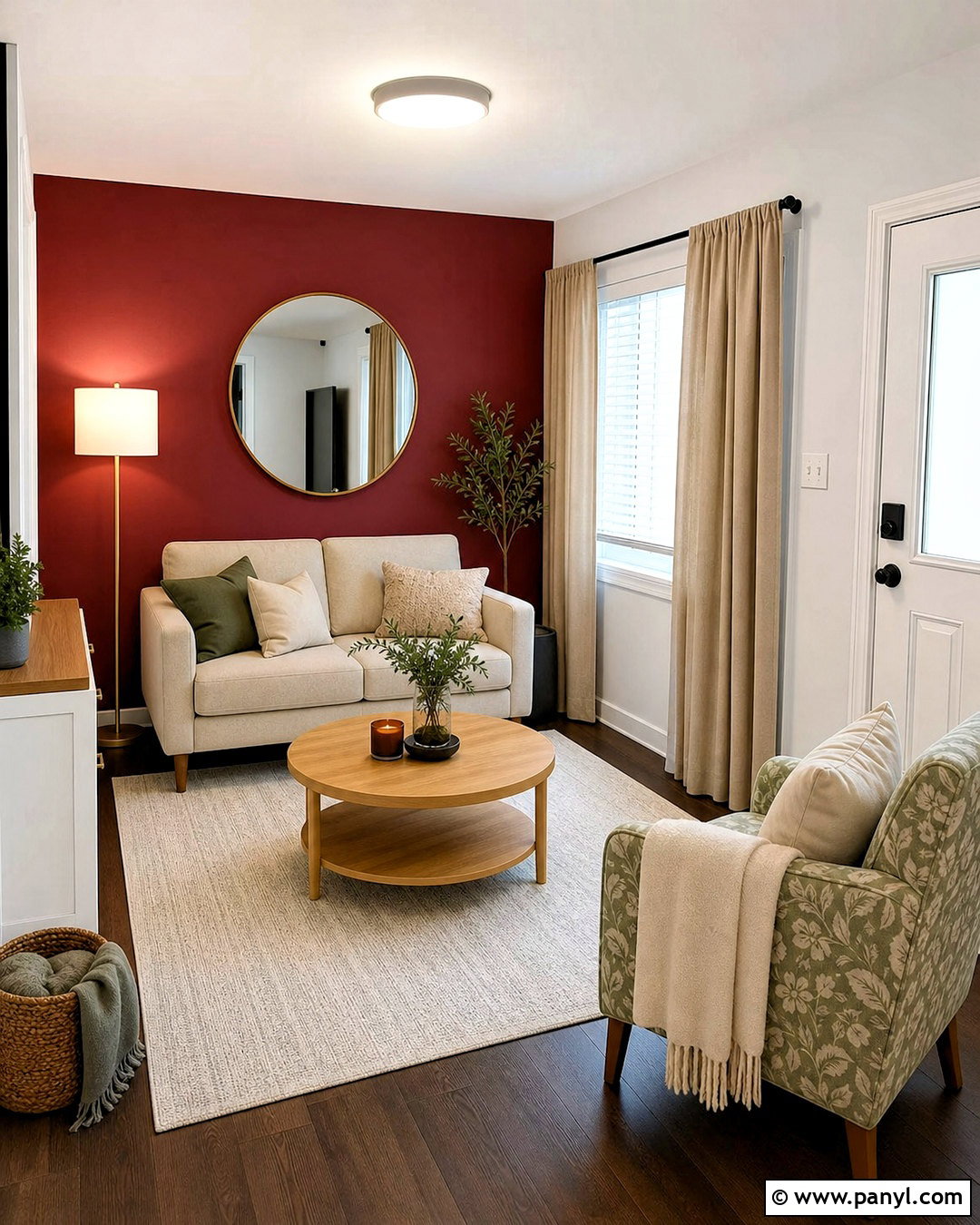 Small Living Room Maroon Accent Wall - 20 maroon accent wall ideas