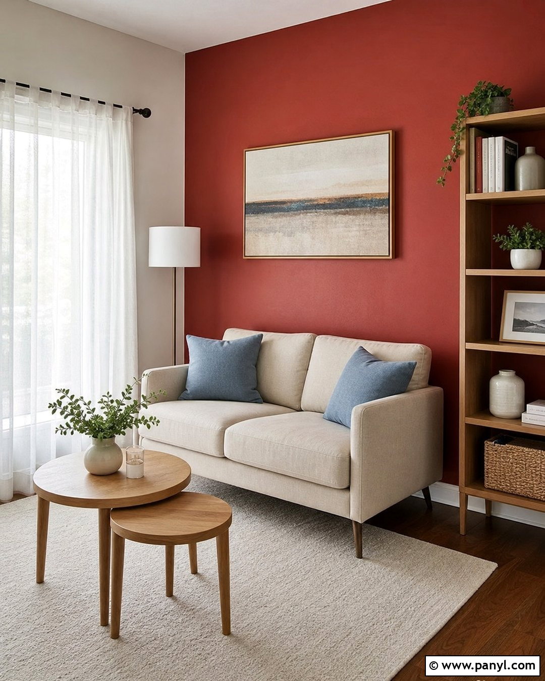 Small Living Room Red Feature Wall - 35 red feature wall ideas