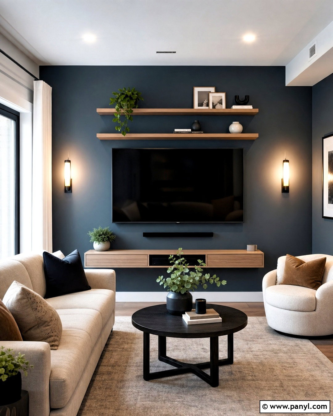 Small Living Room TV Accent Wall - 20 accent walls in living room with tv ideas