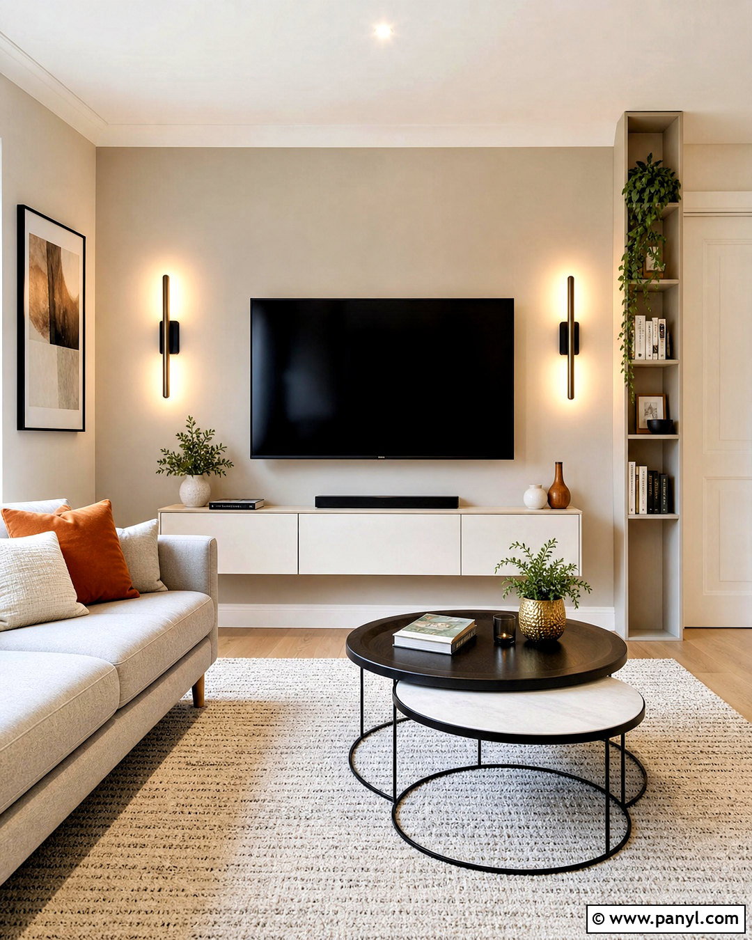 Small Living Room TV Wall - 20 simple tv wall design ideas