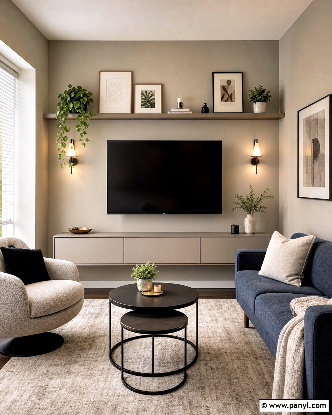 Small Living Room TV Wall - 20 tv wall decor ideas
