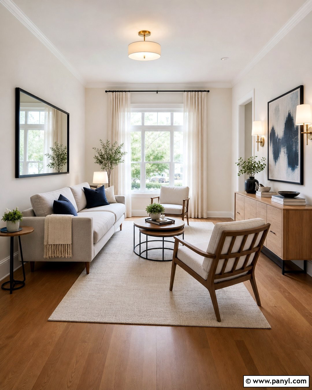 Small Living Room With Alabaster Walls And White Trim - 35 Alabaster Walls With White Trim Ideas