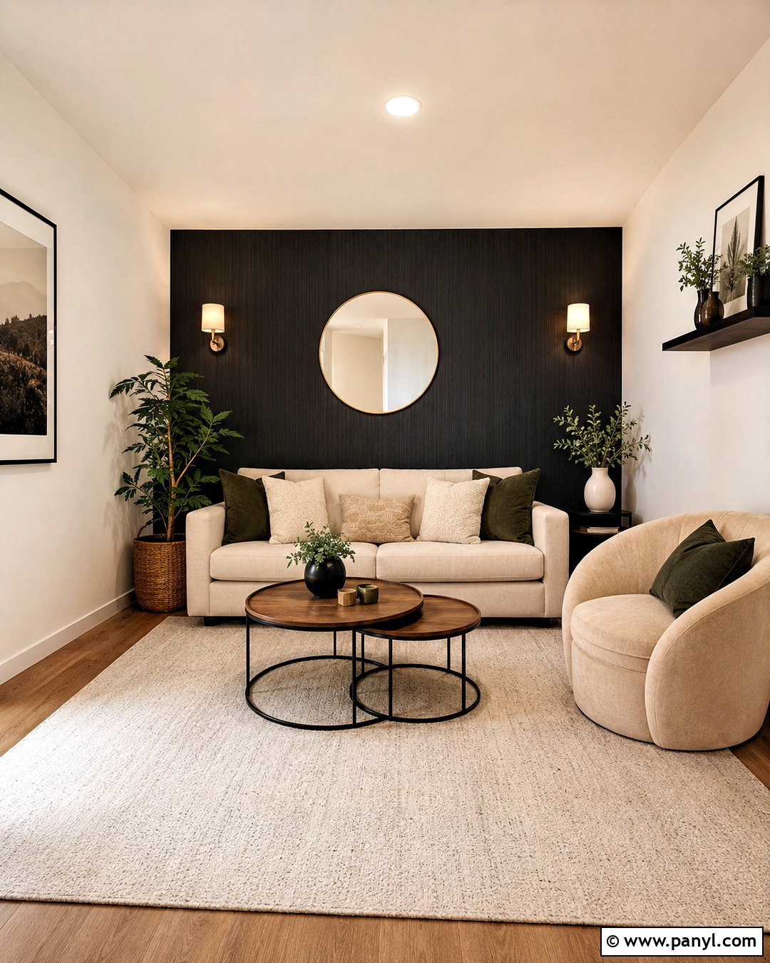 Small Living Room With Black Wall - 20 black living room walls