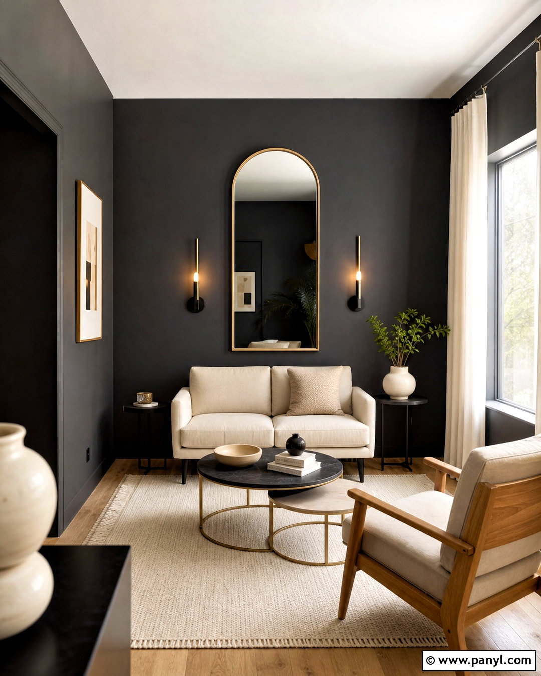 Small Living Room With Charcoal Walls - 20 charcoal walls living room ideas
