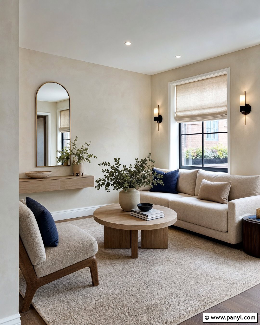 Small Living Room With Cream Limewash Walls - 30 cream limewash walls