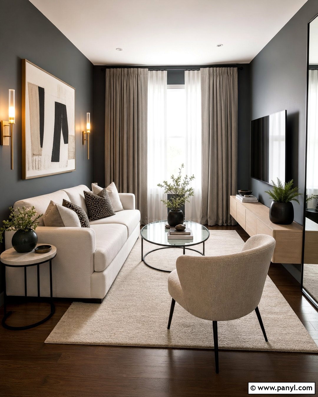 Small Living Room With Dark Grey Walls - 30 Dark Grey Living Room Walls
