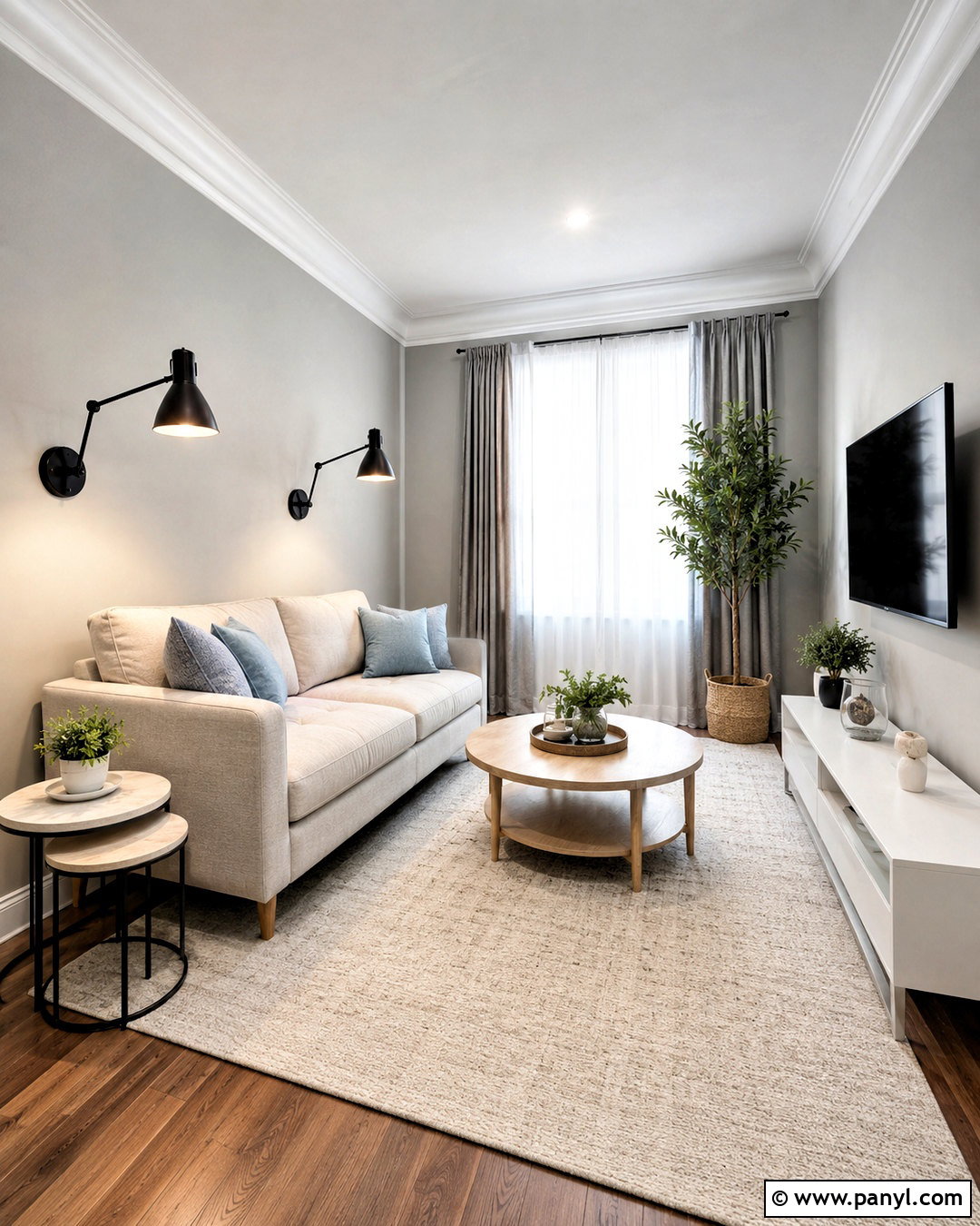 20 White Trim With Gray Walls for a Soft Modern Contrast