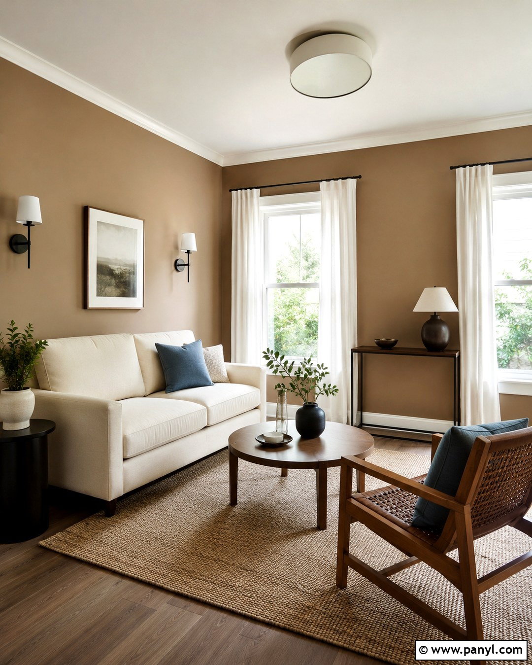 Small Living Room With Light Brown Walls And White Trim - 20 Light Brown Walls With White Trim Ideas