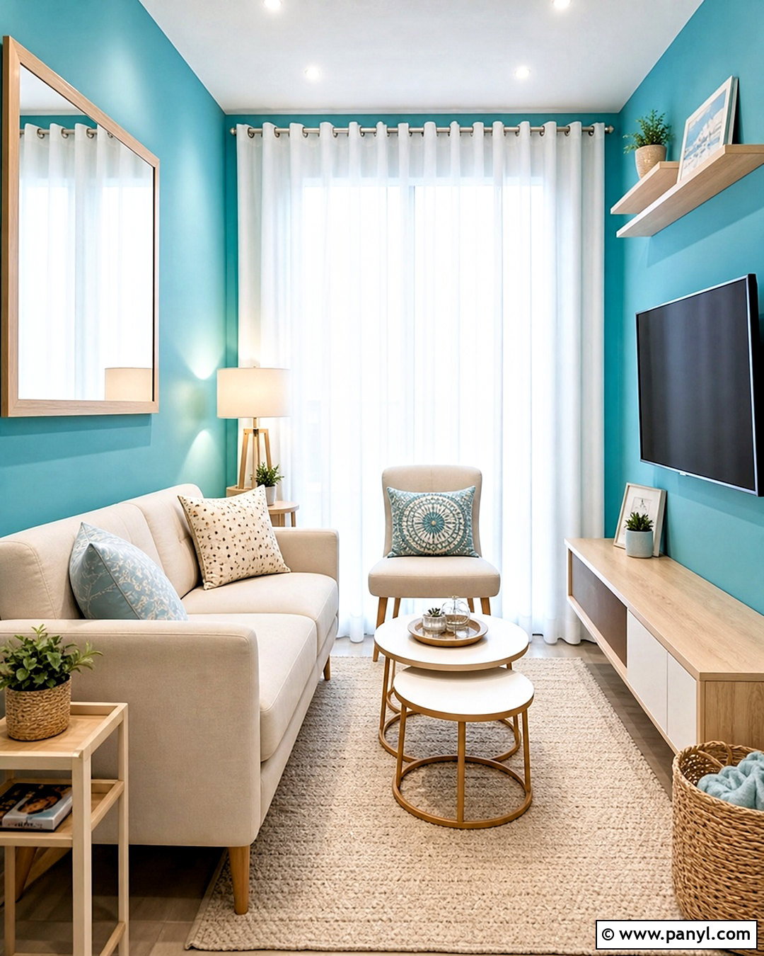 Small Living Room With Turquoise Walls - 20 turquoise walls living room ideas