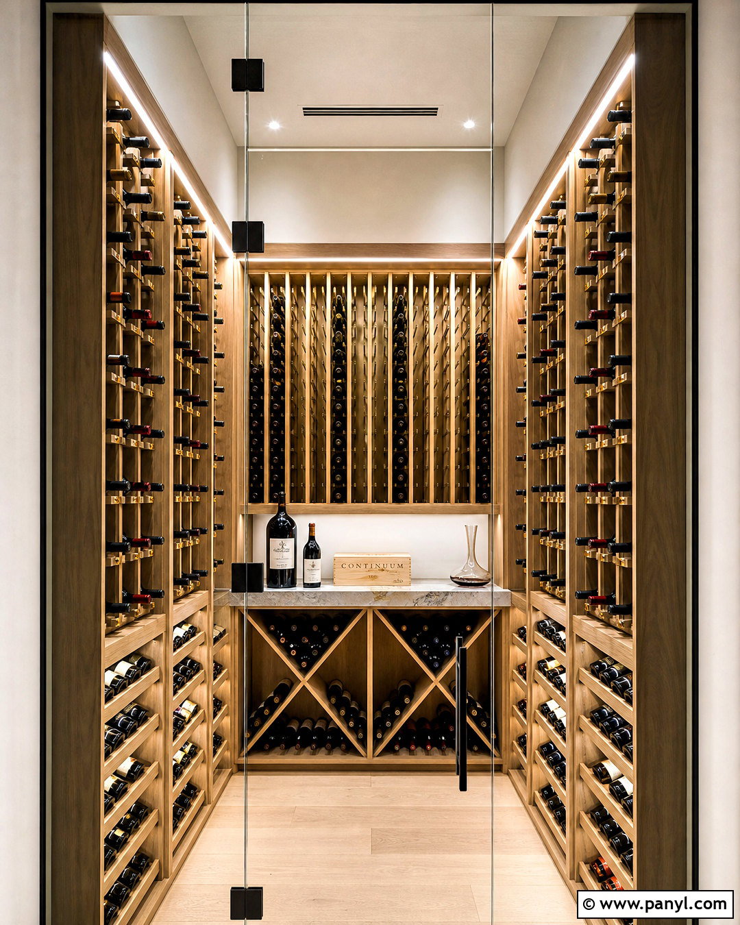 Small Luxury Wine Cellar - 20 high end custom residential wine cellars