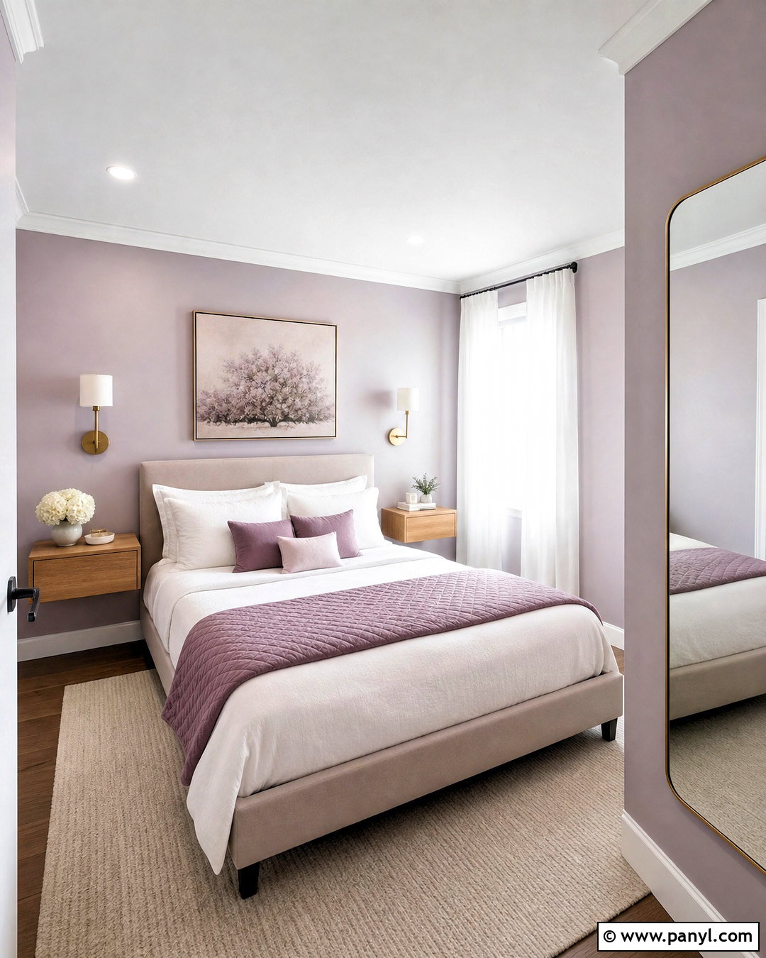 Small Mauve Bedroom - 20 mauve bedroom ideas