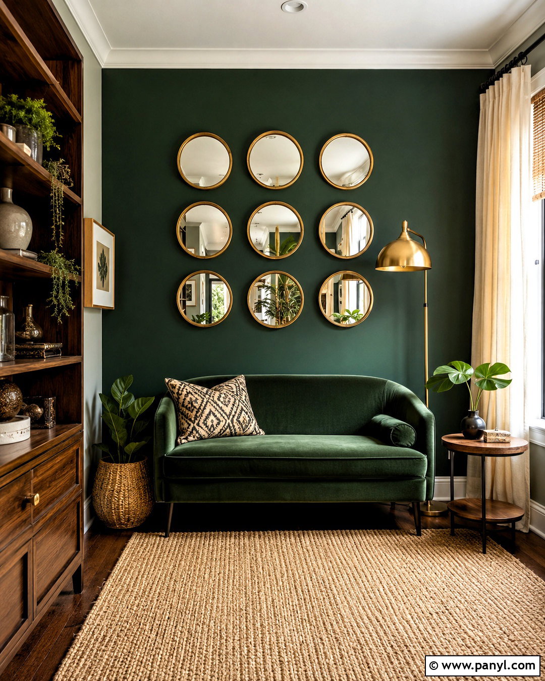 Small Mirrors On Accent Wall - 20 mirror wall decor ideas
