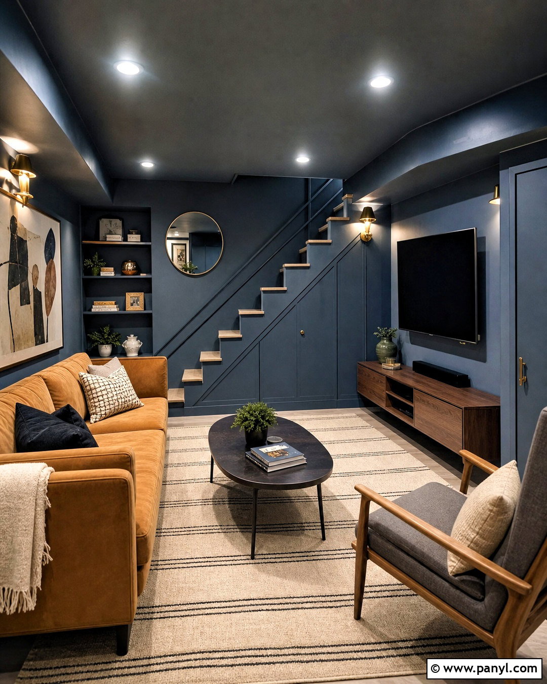 Small Moody Basement - 20 moody basement ideas