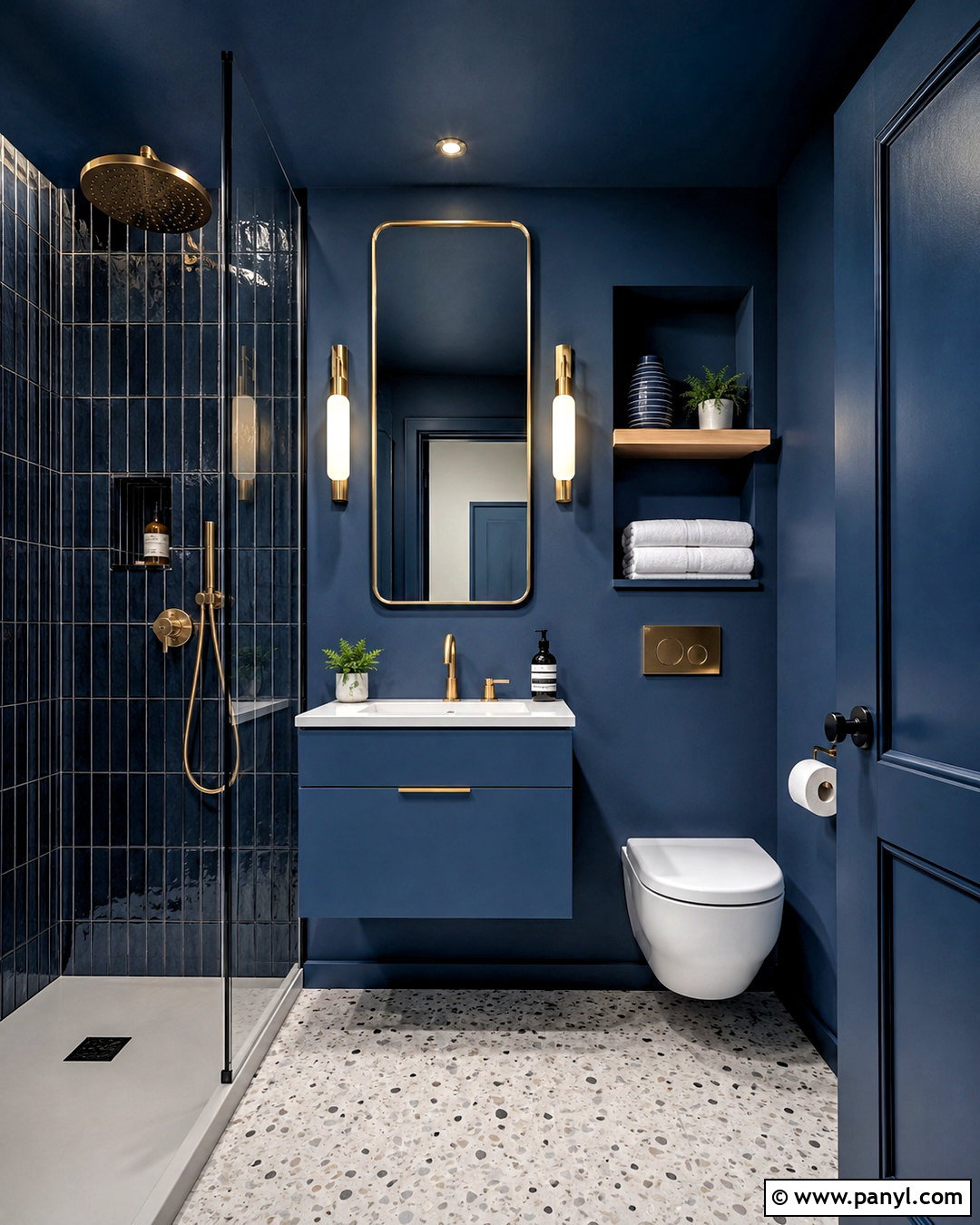 Small Moody Blue Bathroom - 20 moody blue bathroom ideas