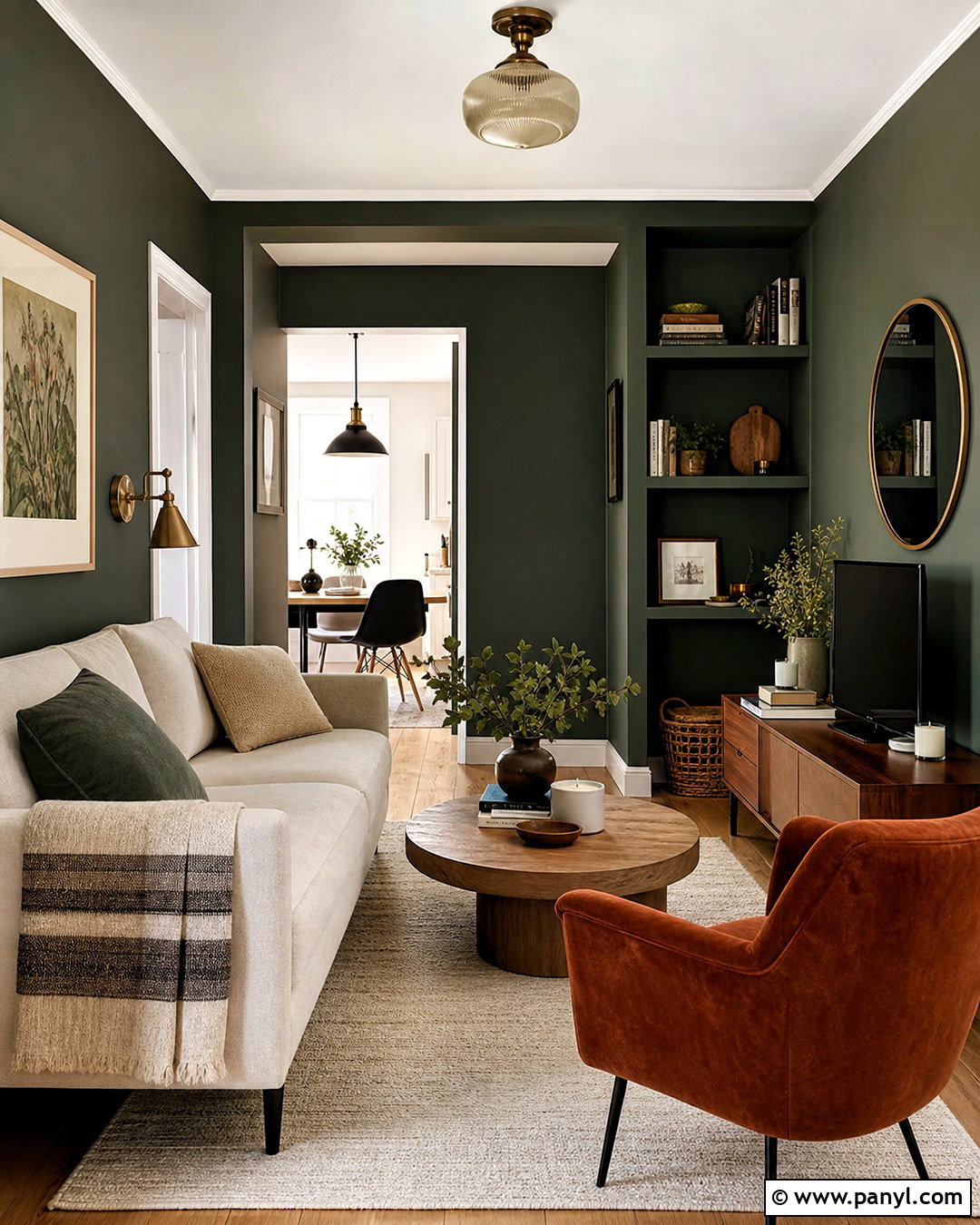Small Moody Green Living Room - 20 moody green living room ideas