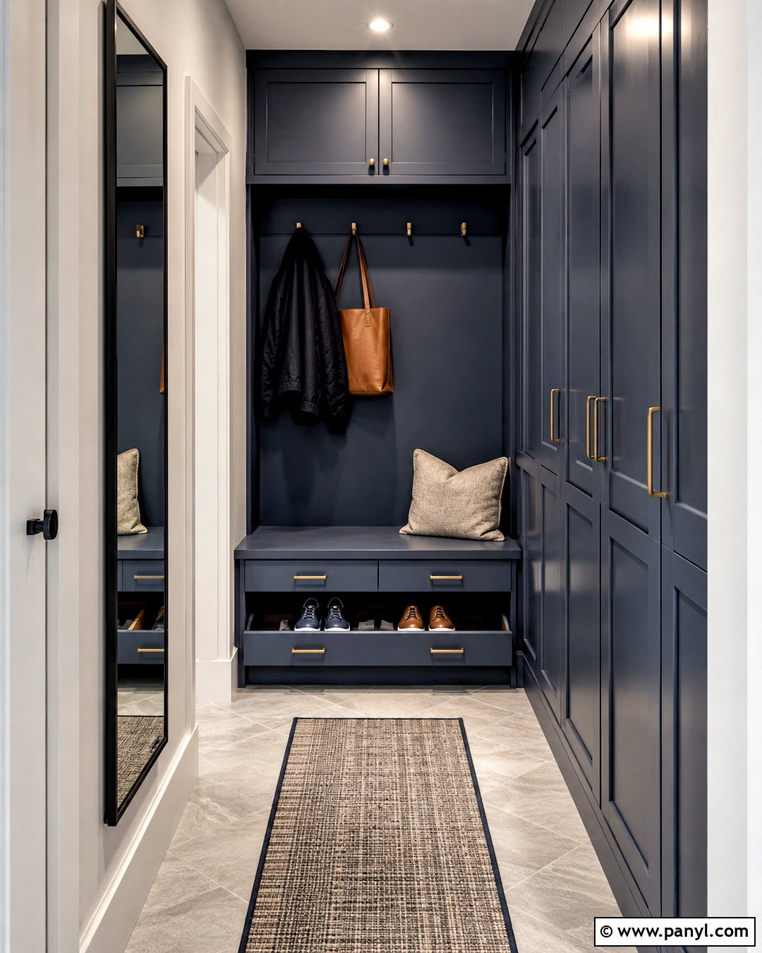 Small Moody Mudroom - 20 moody mudroom ideas