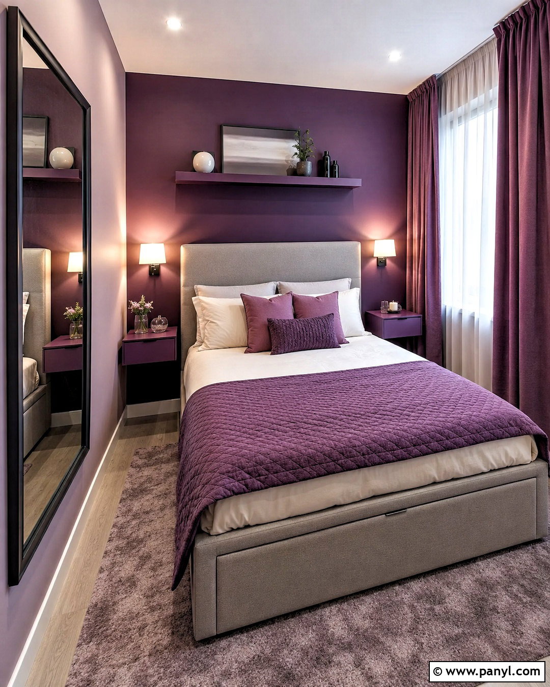 Small Moody Purple Bedroom - 20 moody purple bedroom ideas