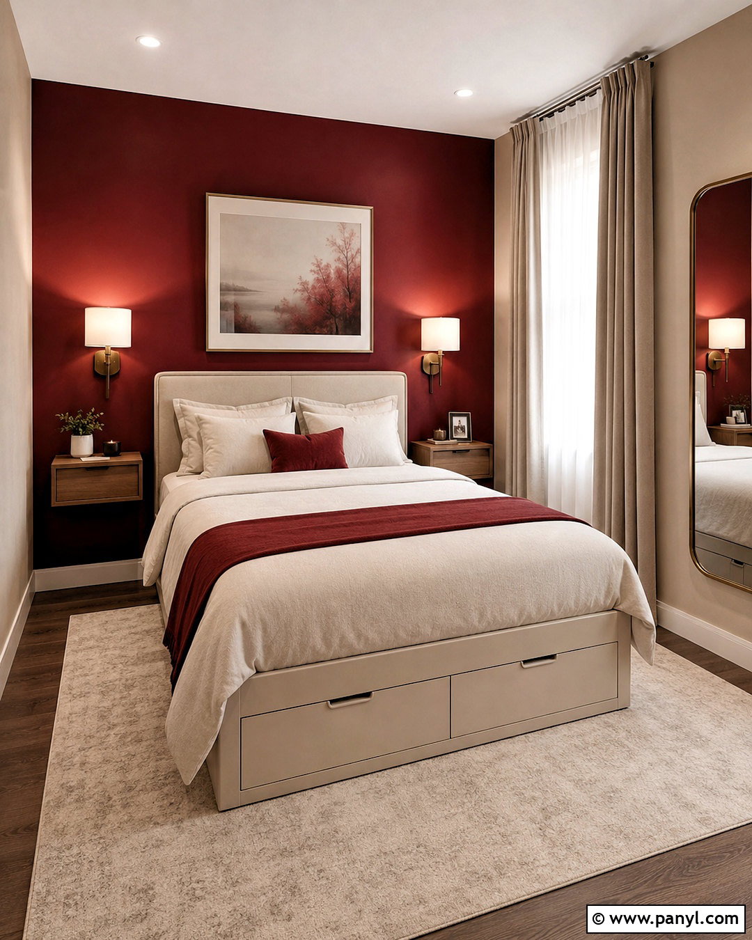 Small Moody Red Bedroom - 20 moody red bedroom ideas