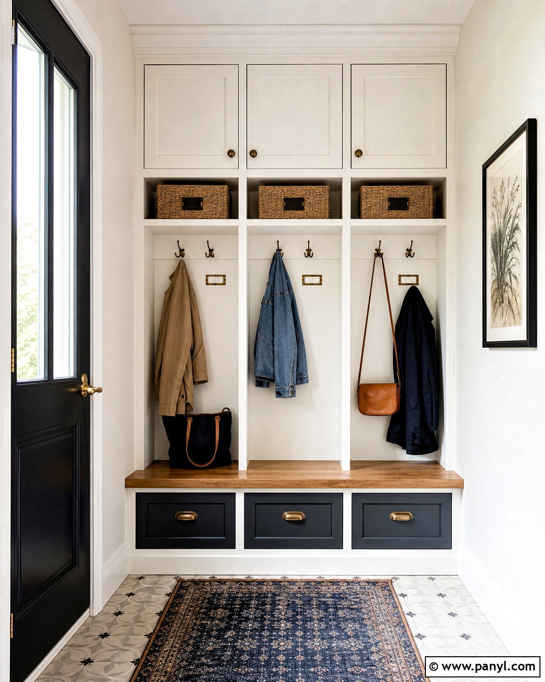 Small Mudroom With Built-In Lockers - 20 small mudroom ideas