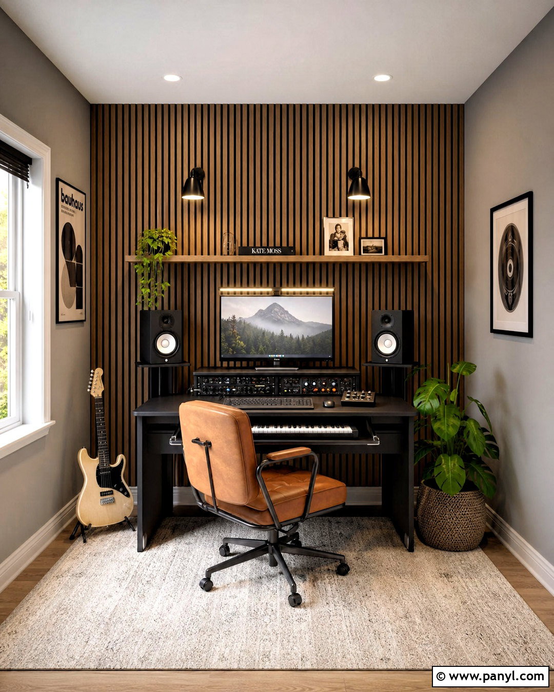 Small Music Room With Wood Slat Walls - 20 small music room ideas home ideas