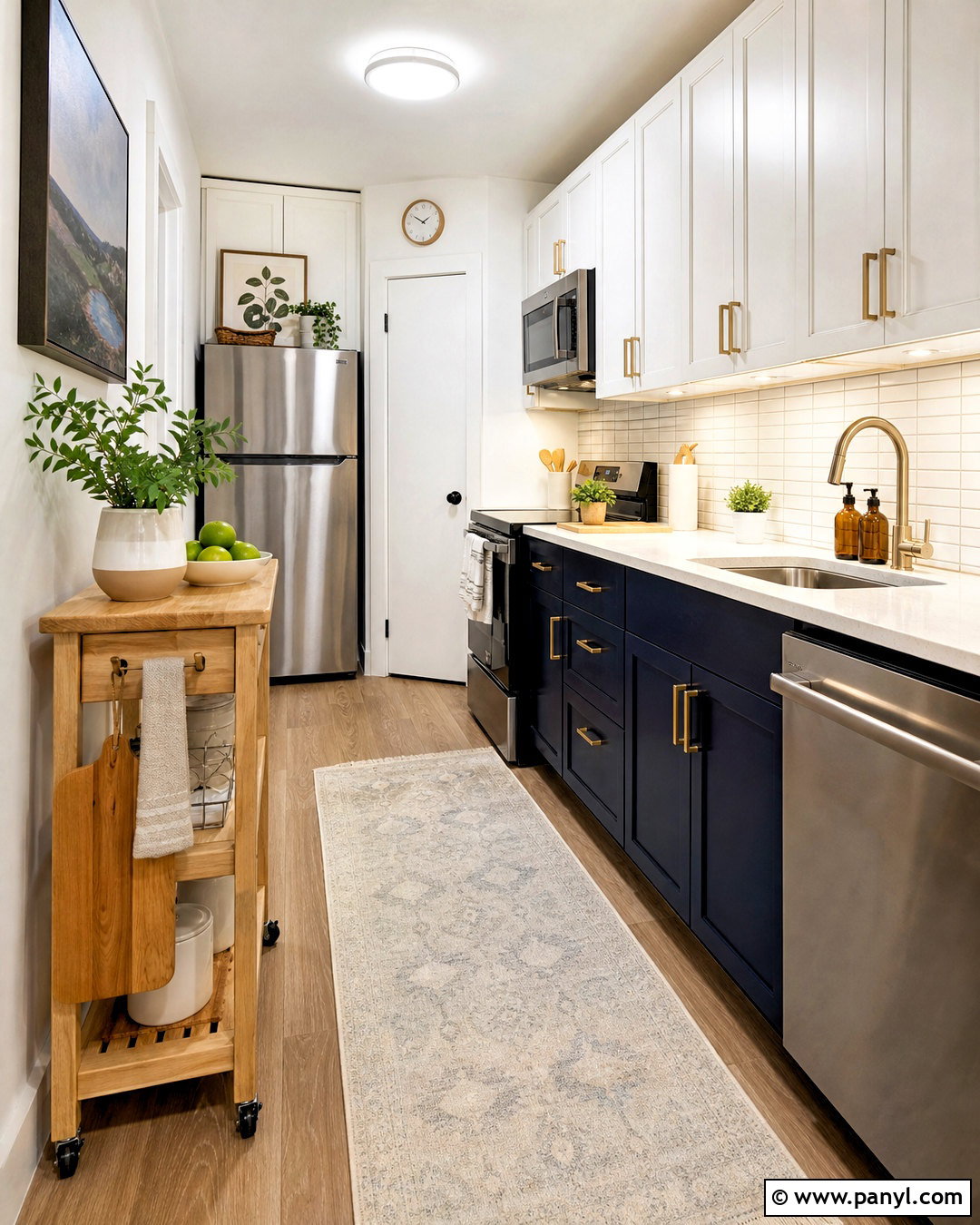 Small Navy Rental Kitchen Update - 20 small navy kitchen ideas