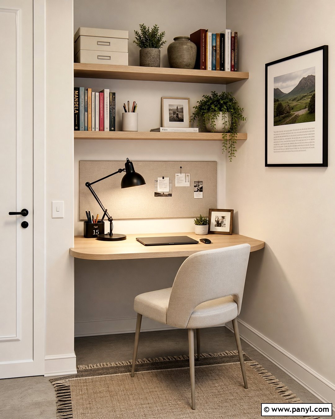 Small Neutral Wall Corner Desk - 20 Neutral Color Wall Corner Ideas