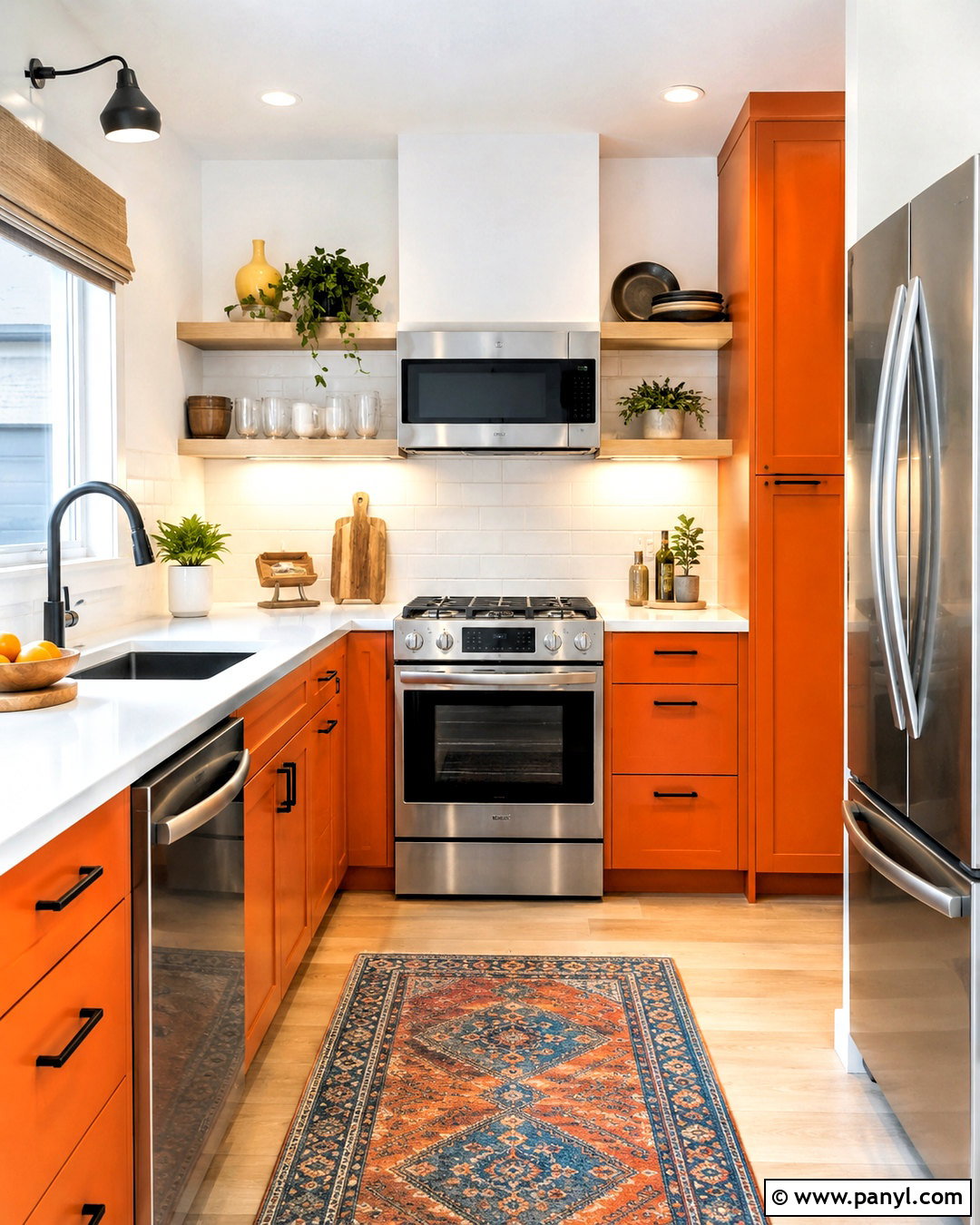 Small Orange Kitchen - 20 orange kitchen ideas