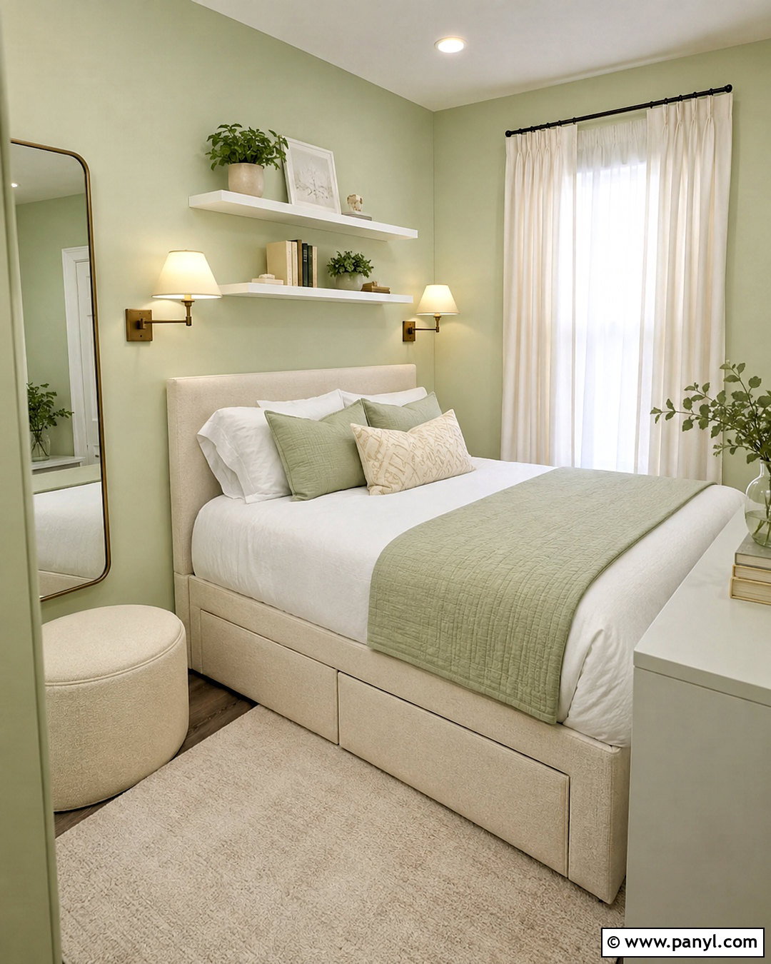 Small Pale Green Bedroom - 20 pale green bedroom ideas