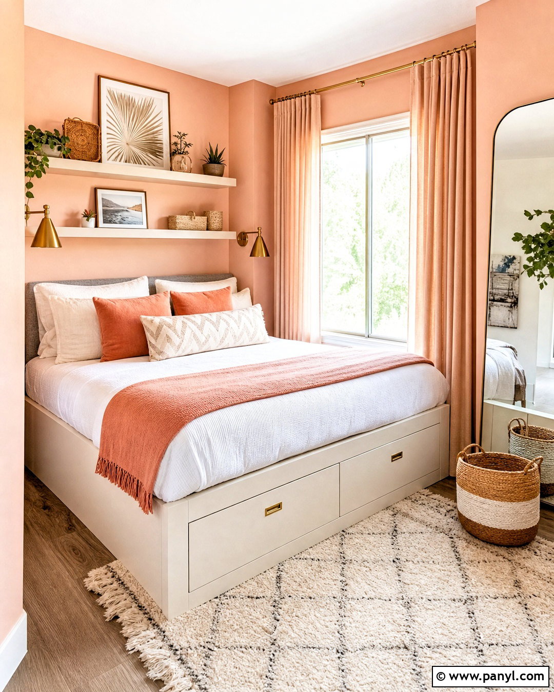 Small Peach Bedroom - 20 peach color bedroom ideas