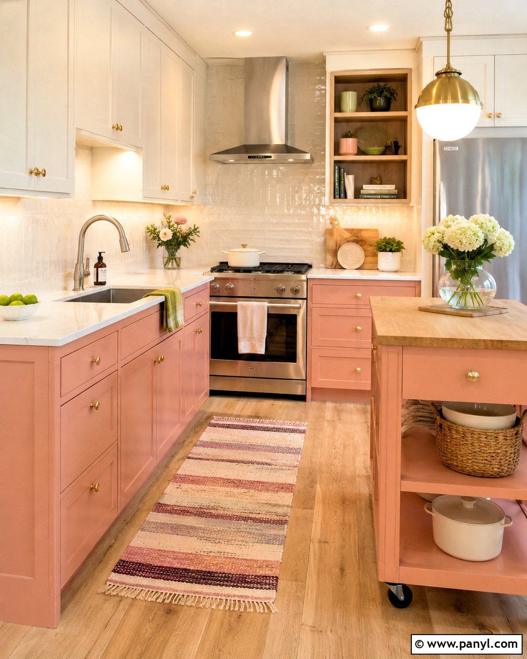 Small Pink Kitchen - 20 pink kitchen aesthetic ideas