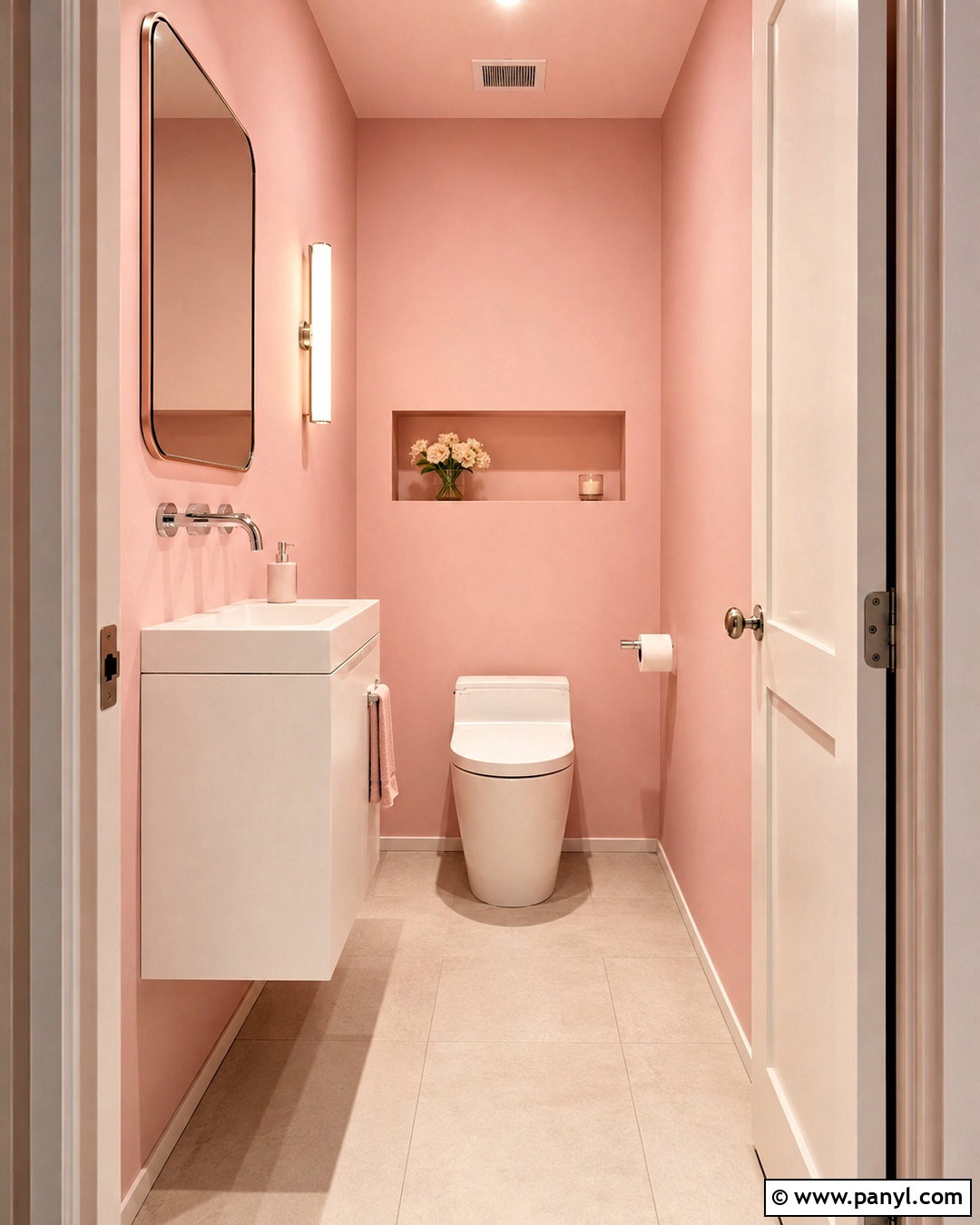 Small Pink Toilet Room - 20 pink toilet room ideas