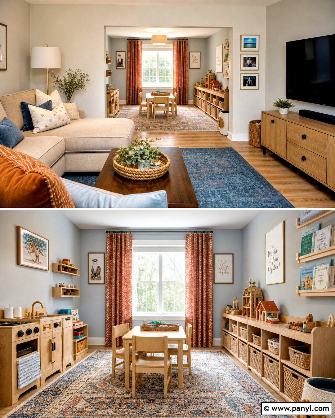 Small Playroom in a Living Room - 20 small playroom design ideas