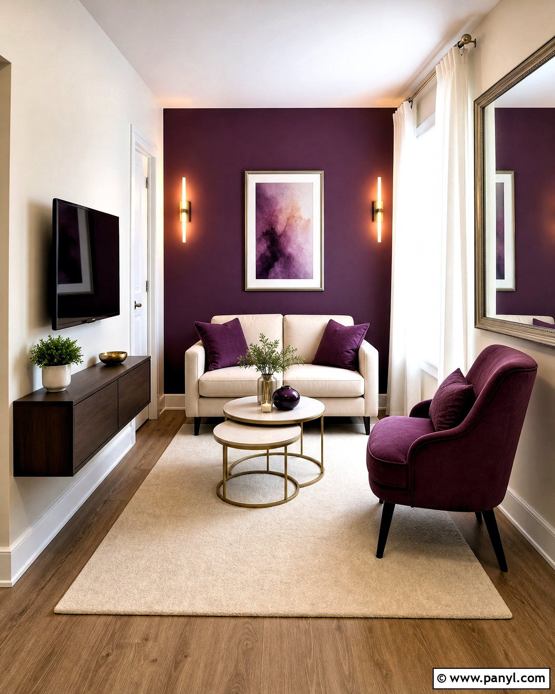Small Plum Living Room - 20 plum living room ideas