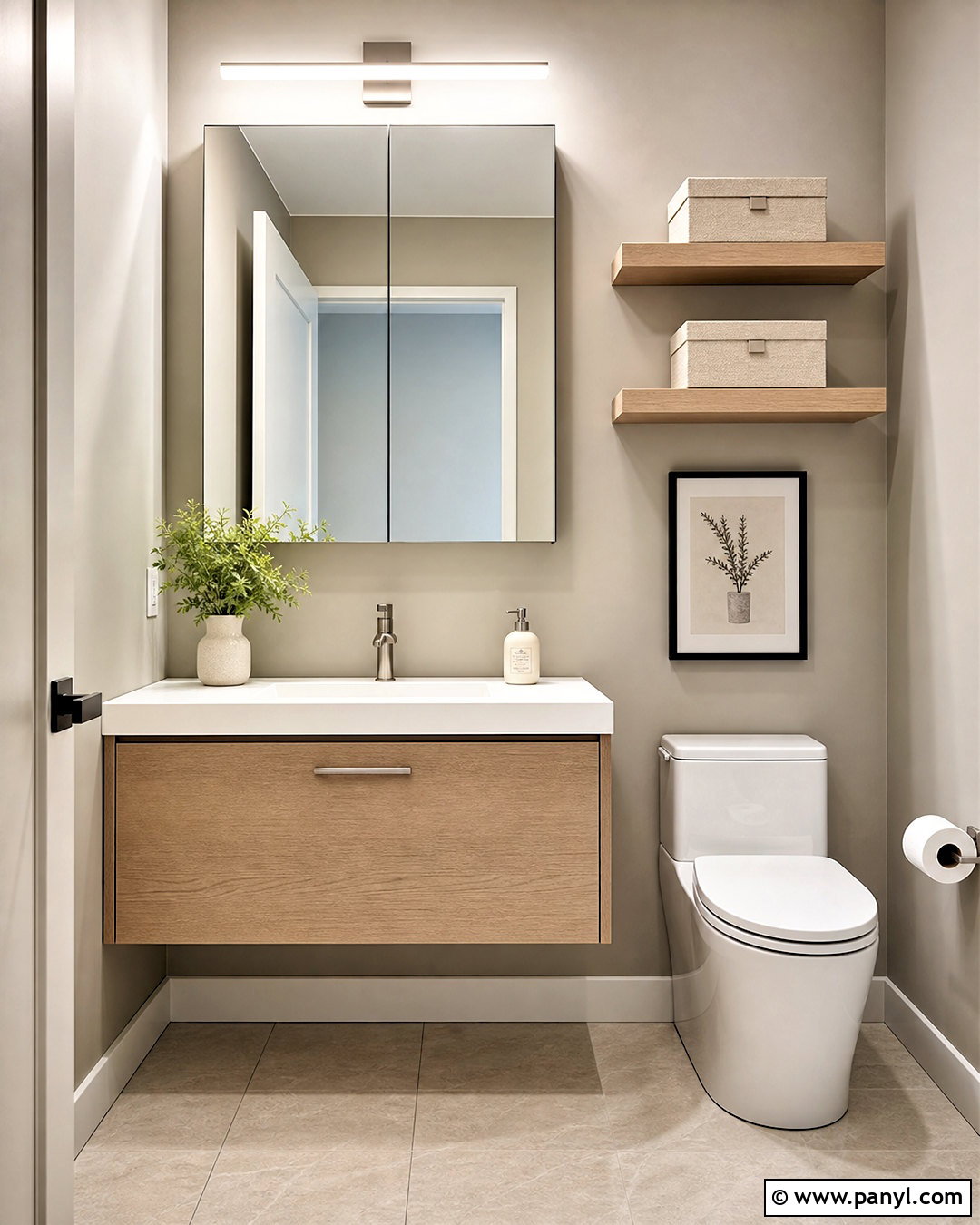 Small Powder Room Storage - 20 small powder room ideas