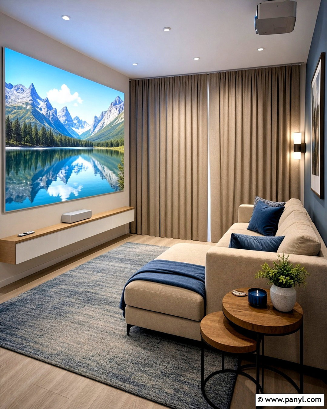 Small Projector Living Room - 20 tv projector living room ideas