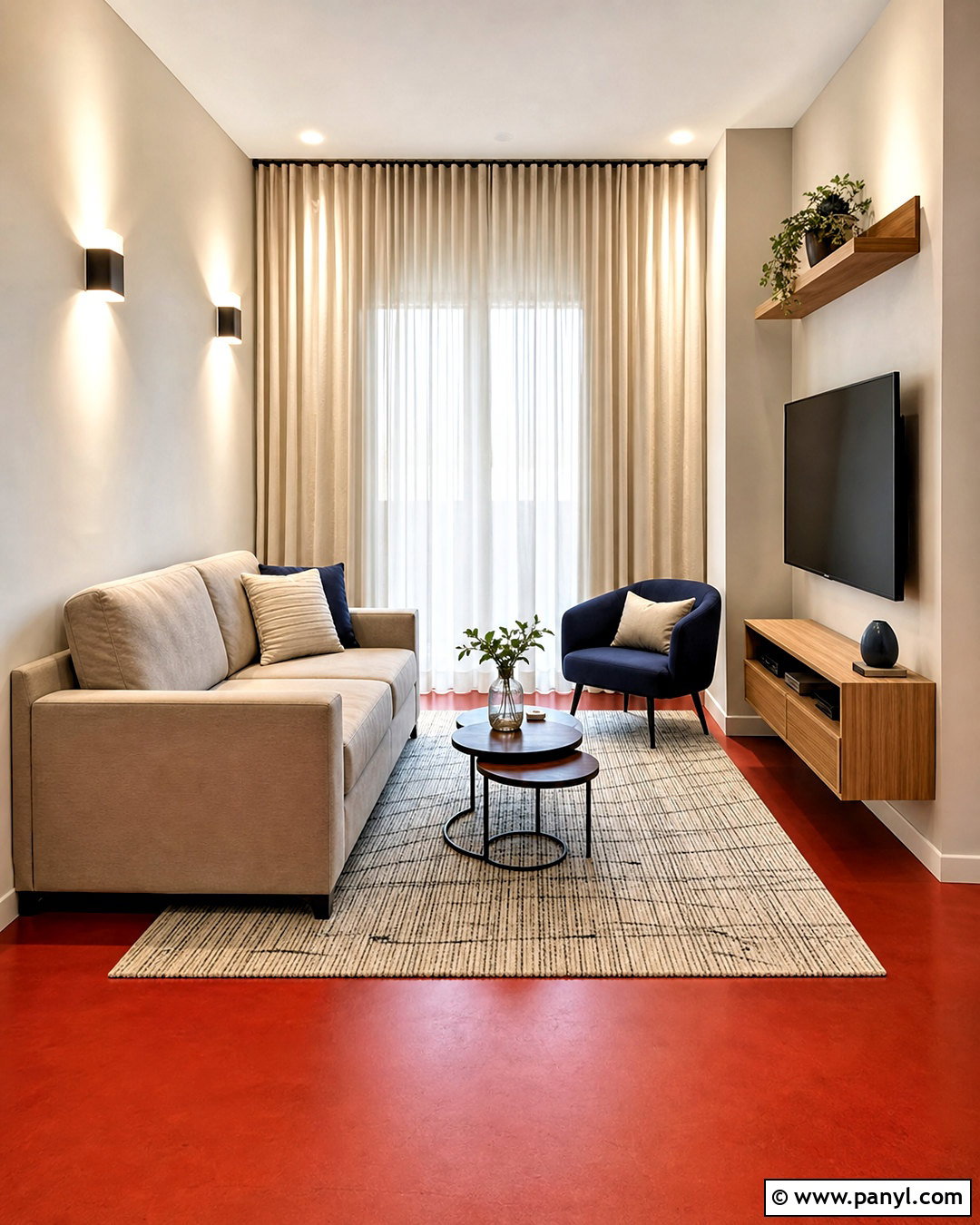 Small Red Floor Living Room - 20 red floor living room ideas