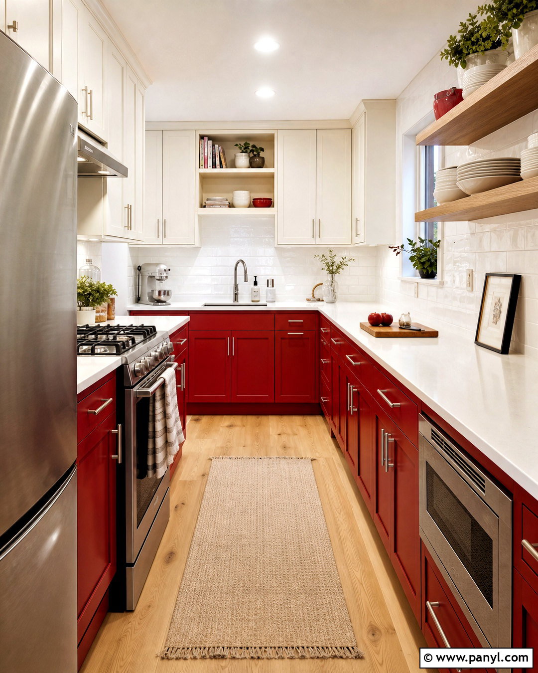 Small Red Kitchen - 20 kitchen color red ideas