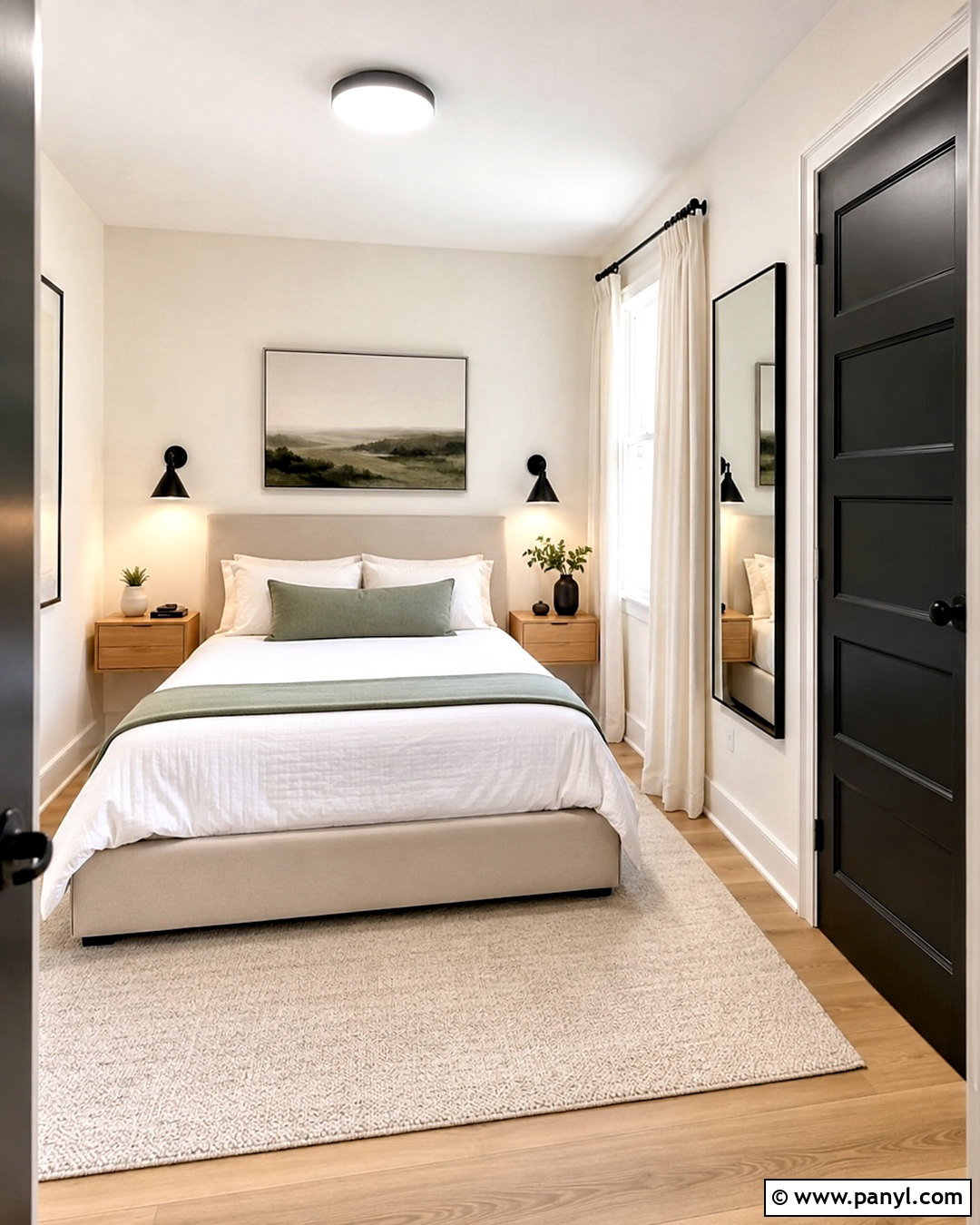 Small Room With Black Door - 35 White Walls Black Doors