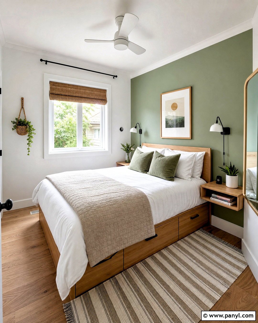Small Sage Green Accent Wall Bedroom - 20 sage green accent wall bedroom ideas