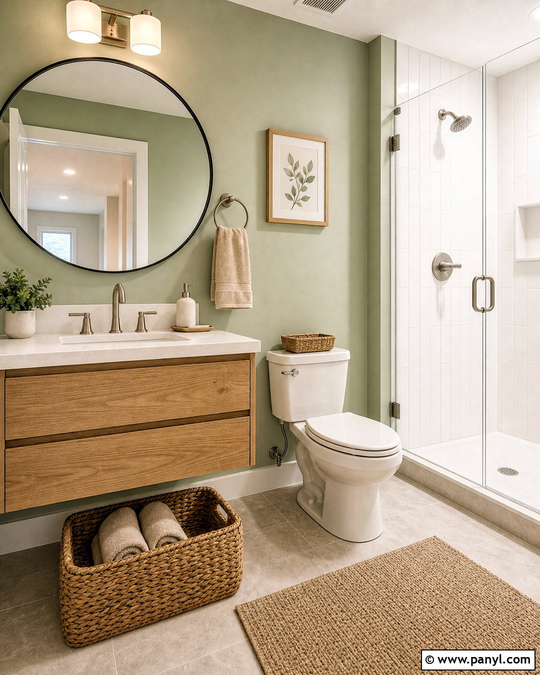 Small Sage Green Bathroom - 20 small green bathroom ideas