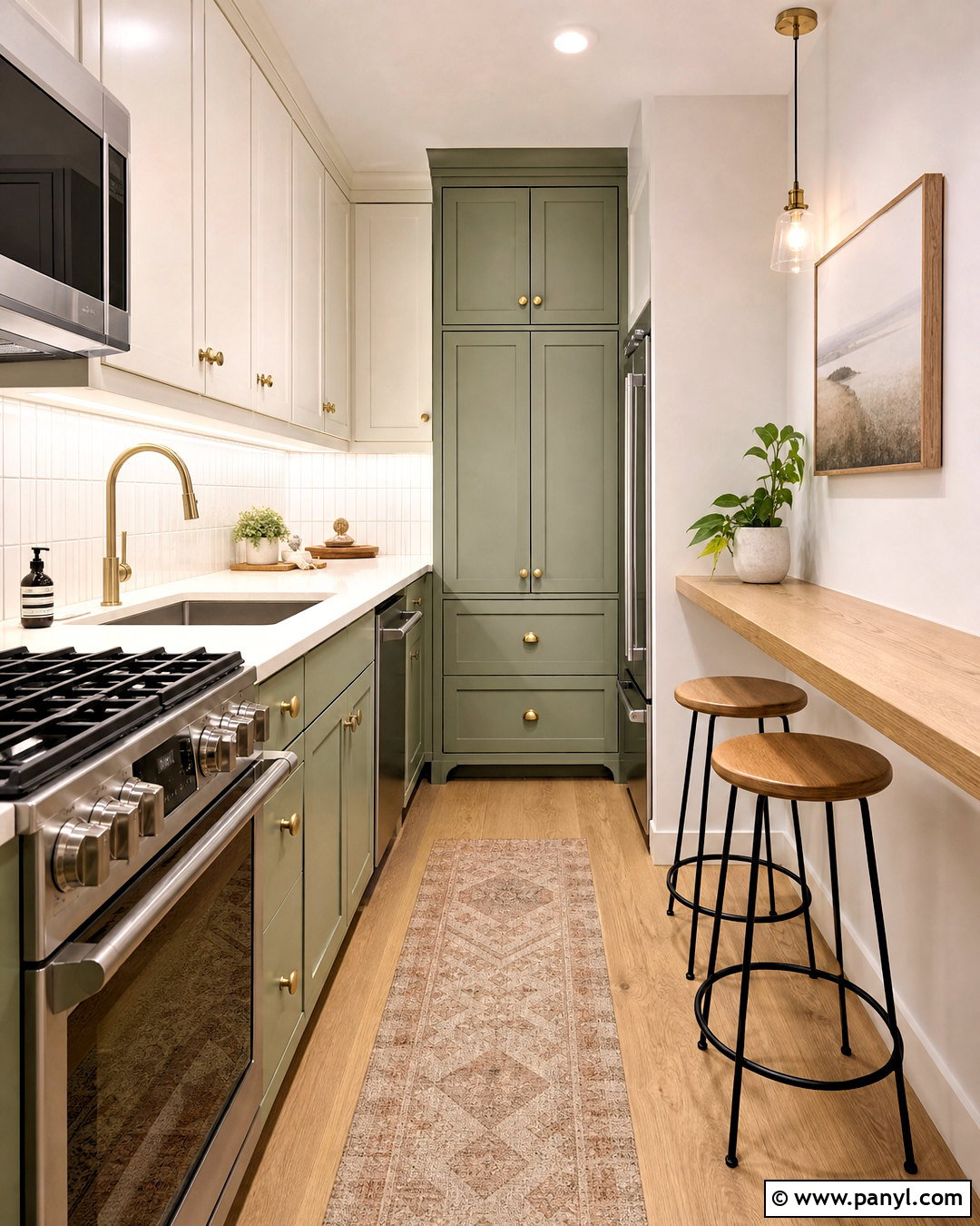 Small Sage Green Kitchen With White - 20 sage green kitchen colour scheme ideas