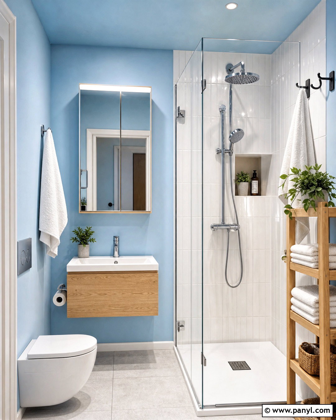 Small Sky Blue Bathroom - 20 sky blue bathroom ideas