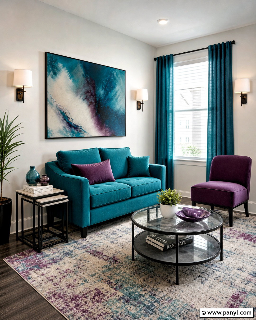 Small Teal And Purple Living Room - 20 teal and purple living room ideas