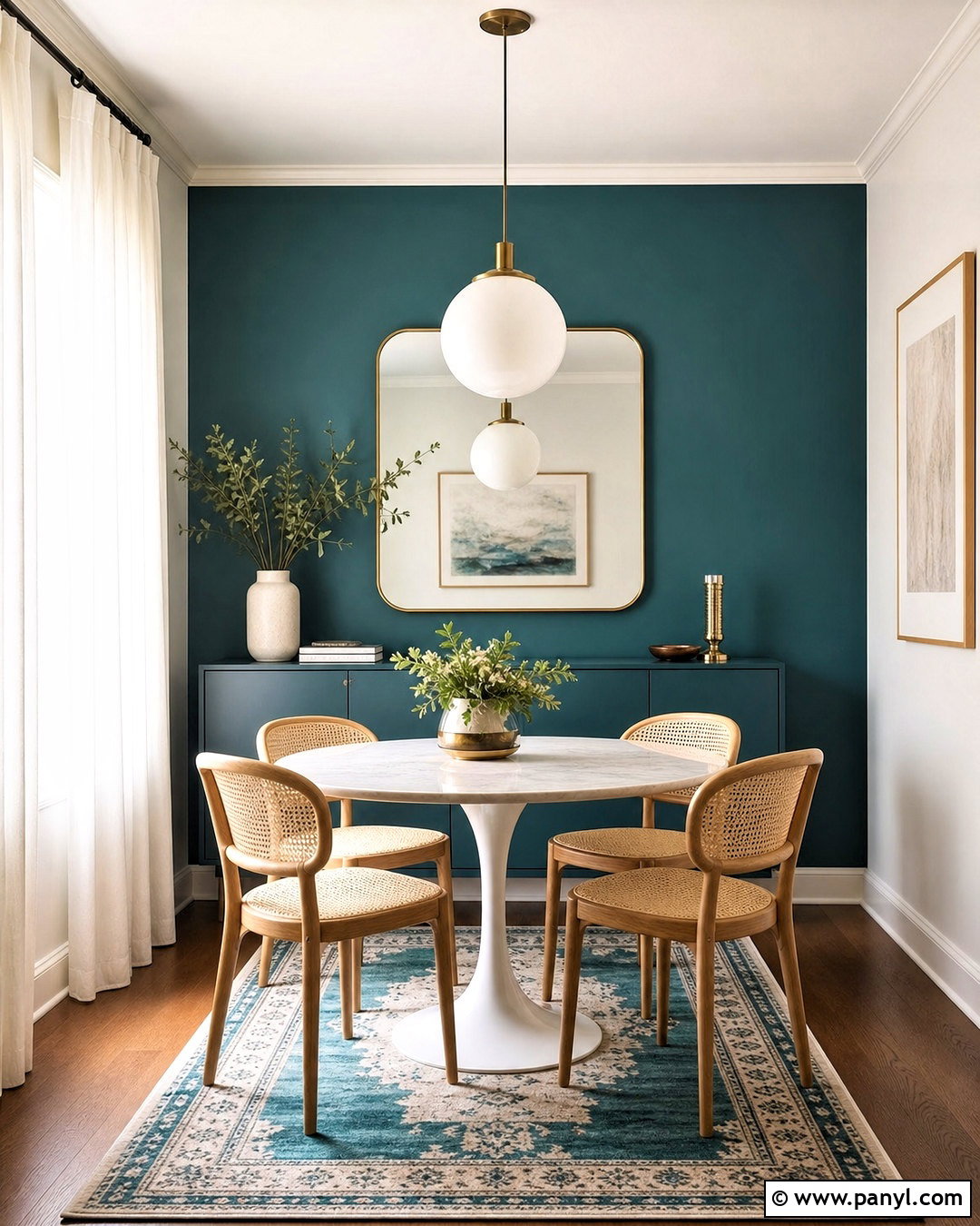 Small Teal Dining Room - 20 teal dining room ideas