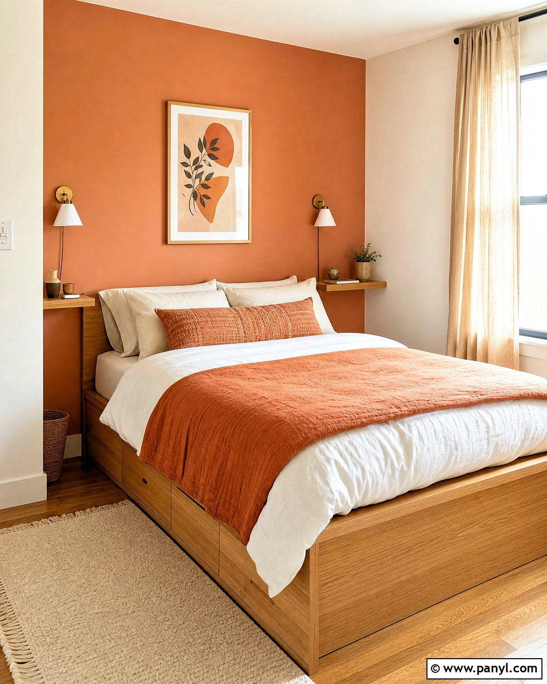 Small Terracotta Bedroom - 20 terracotta bedroom ideas