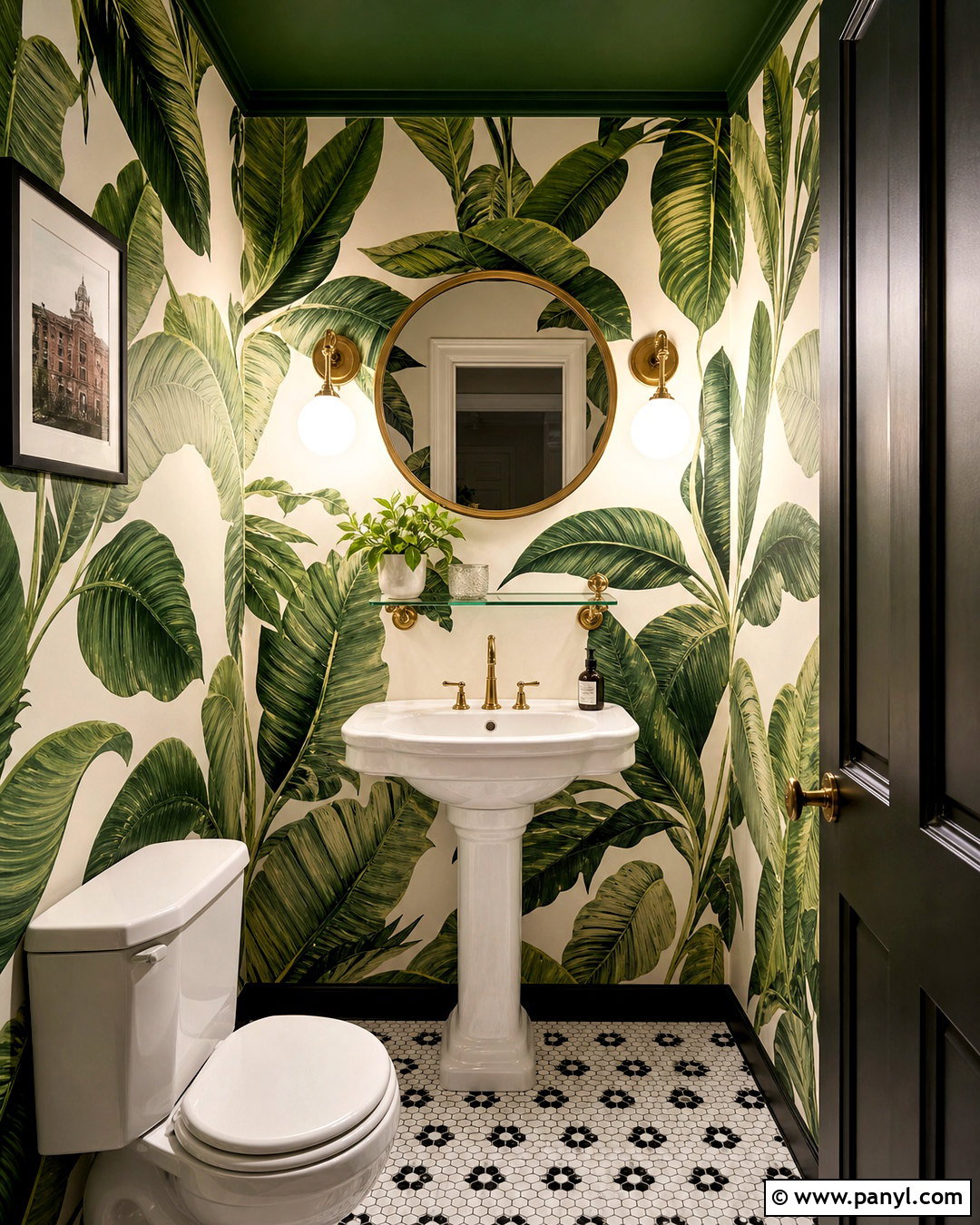 Small Toilet Room With Bold Wallpaper - 20 small toilet room design ideas